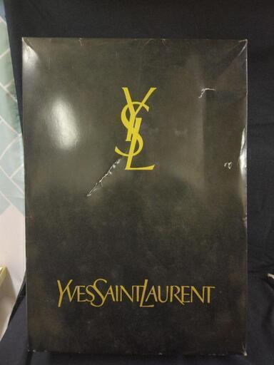 【未使用品】YVES SAINT LAURENT イブ·サンローラン 純毛毛布2P