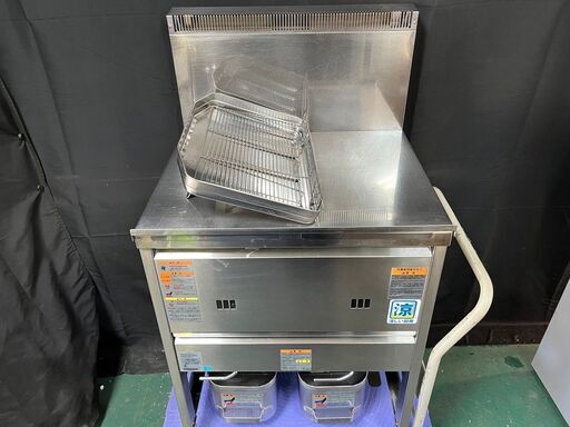 ★タニコー　2槽ガスフライヤー　都市ガス用　15L×2★