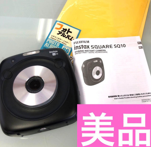 FUJIFLM instax SQUARE SQ10 カメラ　ブラック おまけ付き