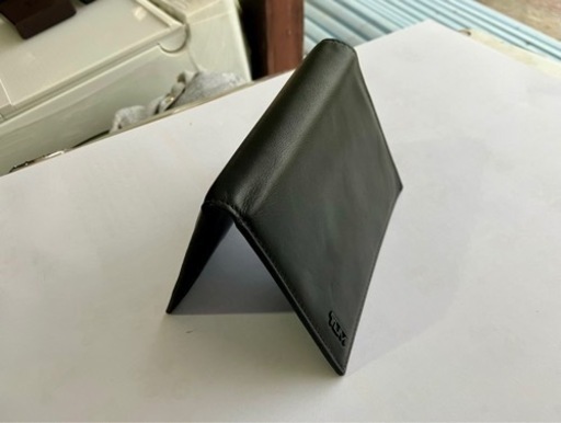 [未使用品]TUMI トゥミ・ALPHA SLG ガセット カードケース パスケース 名刺入れ ロゴ 黒 ブラック ■SM0 メンズ