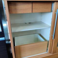 【愛品倶楽部柏店】モリタインテリア 4枚スライド扉キッチンボード 