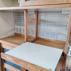 【愛品倶楽部柏店】モリタインテリア 4枚スライド扉キッチンボード 