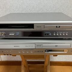 東芝DVD,VHSビデオデッキ2台