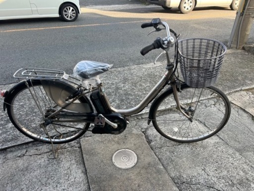 バッテリー長持ち現車確認 YAMAHA PAS Natura 26インチ シルバー3段変速ギア　4.3Ah 電動自転車　走行確認