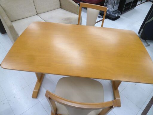 ニトリ ダイニングセット 3点セット テーブル幅約135cm テーブル＋ 