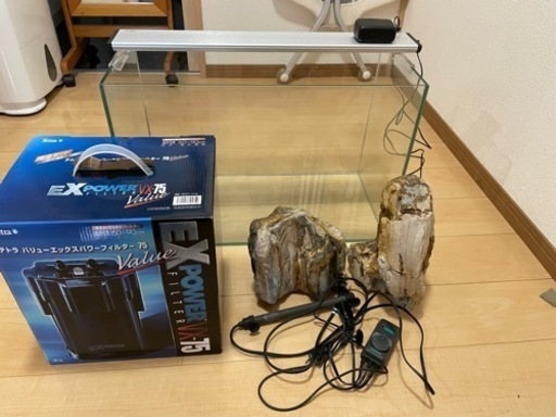 フレームレス水槽（60センチ）セット