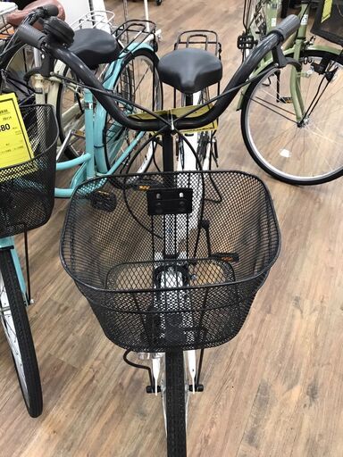 自転車　26インチ　ホワイト