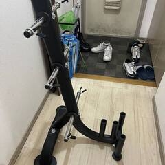 バーベルセット 100kg ＋ バーベルラック一式