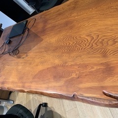 一枚板の大型ダイニングテーブル(202×90)