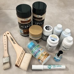 【残量多い】DIY塗料　まとめ売り　ハケ付き