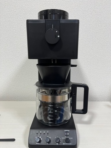 【受渡者決定】ツインバード 全自動コーヒーメーカー ミル付き CM-D465B