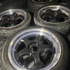 ステルスレーシング？17インチ　4穴100 7.5J 4本