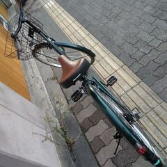 [maruishi] Lueed 27吋 ファッションシティーサイクル 外装6段/LEDオート/グリーン