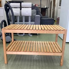 【お取引中】IKEA モルゲル ベンチ 棚 ナチュラル★2769★