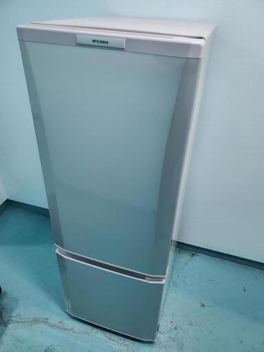 配送要相談！　三菱　2ドア冷凍冷蔵庫　168L シルバー　クリーニング及び動作確認済み