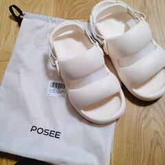 【新品】POSEE 厚底サンダル　２５センチ