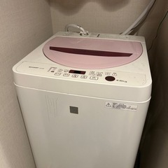 SHARP洗濯機　0円引取り
