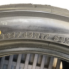 【深溝】17インチ　アドバンネオバAD09　8部山　２本セット