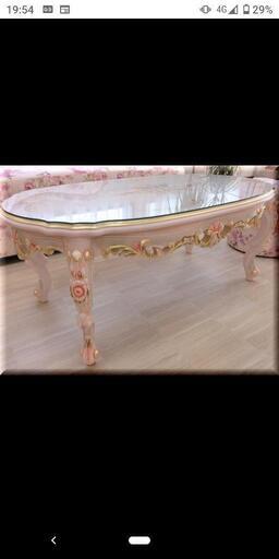 ♡ロココ調テーブル   姫系猫脚家具♡輸入家具