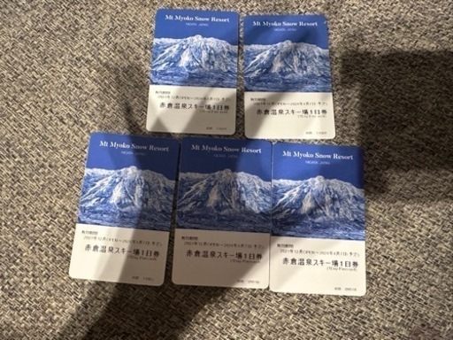赤倉観光リゾートスキー場 リフト券 2枚 赤倉観光リゾートスキー場／リフト1日券／2枚セット／2025 赤倉観光