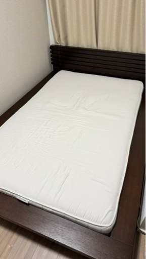 値下げしました:セミダブルベッド(a.flat製 定価11万円程度)\u0026 マットレス(無印良品)