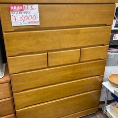 ☆中古￥3,000！【店長おすすめ！】6段タンス　家具　収納家具...