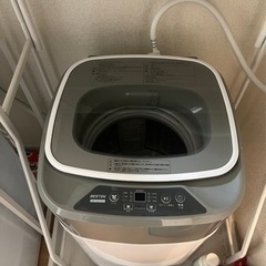 【お得セット】コンパクト洗濯機+専用ラックセット