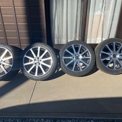 TRD 17インチ スタッドレスタイヤ付き 5穴 PCD100 レクサス、プリウス等