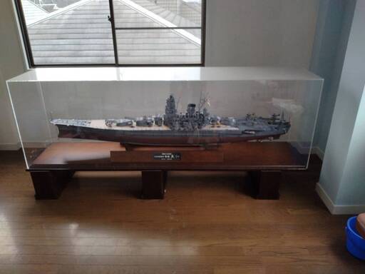 【美品】超精密巨大迫真模型 大日本帝国海軍 戦艦大和 海ゆかばー最後の雄姿 謹製 東京書