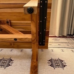 unico】 SOTO（ソト）シリーズ ローテーブル チーク無垢材