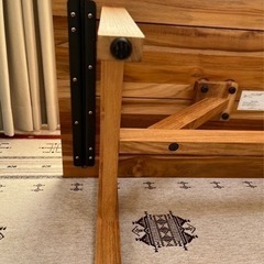 unico】 SOTO（ソト）シリーズ ローテーブル チーク無垢材