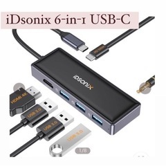 【iDsonix 】6-in-1 USBハブ Type-c