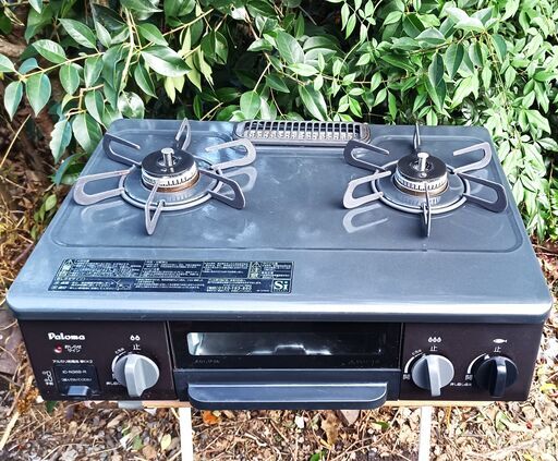 LPガス ガステーブル 2020年製 幅56cm IC-S37BM-L パロマ 左強火 水無