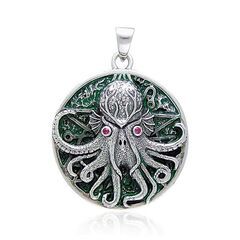 MS Great Cthulhu Silver Pendant