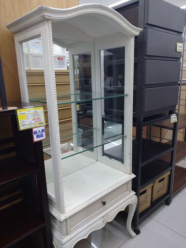 ショーケースガラスアンティーク風猫脚家具