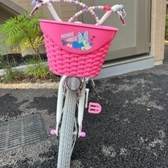 ミニーマウスポルカドット 18インチ子供用自転車