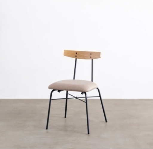 美品　Natural-Industrial　ダイニングチェア　アイアン脚　北欧風