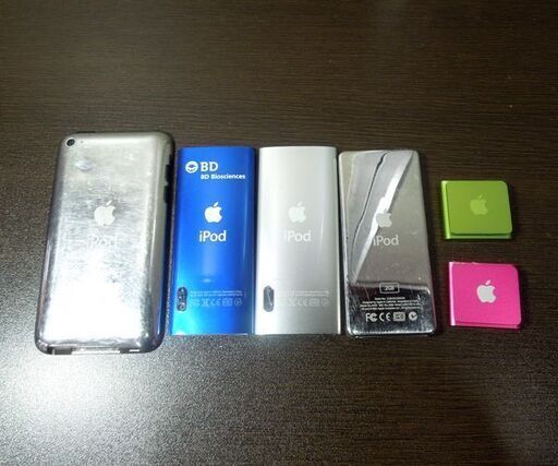 現状品 Apple ipod 本体 6台セット 通電のみ確認 touch / nano A1320 2台 / nano A1137 / iPod shuffle A1373 2台 札幌市 新道東店