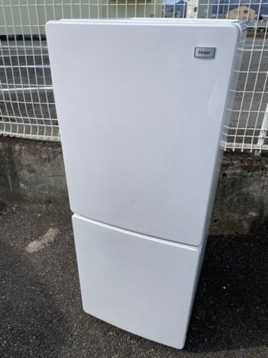 Haier ハイアール 2ドア冷凍冷蔵庫 JR-NF148A-W ホワイト 148L 右開き 3段引出し式冷凍室 取説付き 2018年製 動作品
