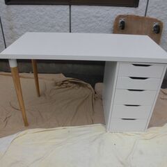 JM18184)テーブル IKEA 脚取り外し可能 幅：約60c...