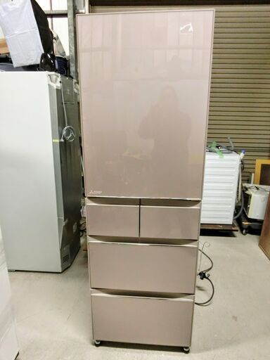 美品●5ドア 冷凍冷蔵庫 455L MR-B46D-F クリスタルフローラル 氷点下ストッカーD 切れちゃう瞬冷凍 2019年製