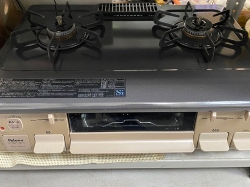 パロマ　ガスコンロ　二口　プロパン用　2019年製　12,000円
