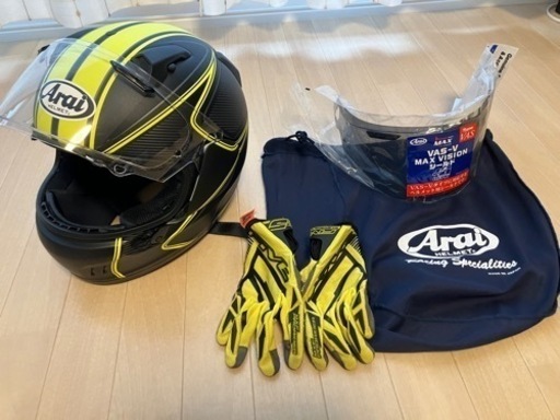 Arai XD（フルフェイス）・FIVEメッシュグローブ