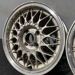 BBS いすゞ いすず ピアッツァ 純正オプションホイール 14インチ 4本 6J4HPCD100+24　(MHB090) クレジットカード QRコード決済可能