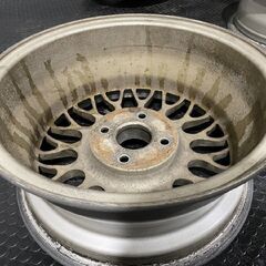 BBS いすゞ いすず ピアッツァ 純正オプションホイール 14インチ 4本 6J4HPCD100+24　(MHB090) クレジットカード QRコード決済可能