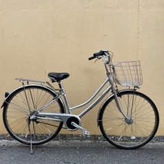 【ベルト自転車】 イオンバイク アルミフレーム ベルトドライブ 27インチ タイヤ新品