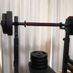 【引取限定】バーベルにもなる可変式ダンベル 20kg×2個 合計...