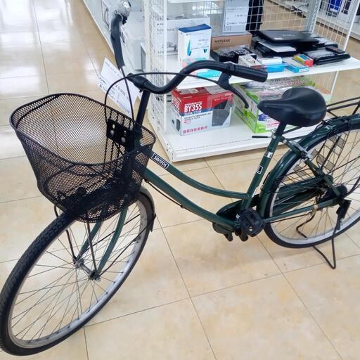 ★ジモティ割あり★  自転車 ２６インチ 緑 クリーニング済み OJ3297
