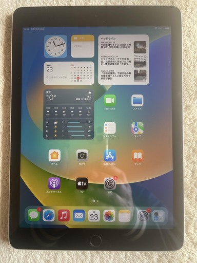 ipad 2017第5世代 wi-fi ３２GB silver バッテリー８０％　３