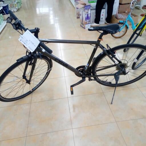 ★ジモティ割あり★ ブリヂストン　クロスバイク 自転車 ２7インチ 黒 クリーニング済み OJ3303